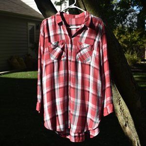 EXPRESS Flannel Long Shirt/Dress